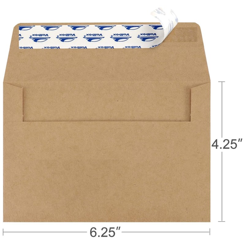 4×6 Brown Kraft Paper Envelopes Self Seal