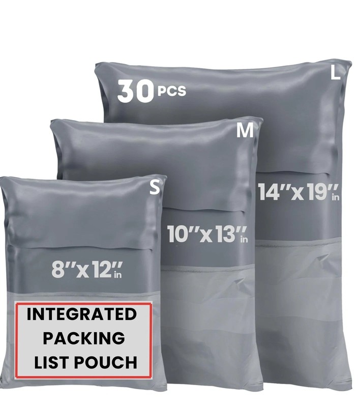 Poly Mailers Shipping Bags (30 Pack) — Self-Seal Plastic Mailing Envelopes, 3…