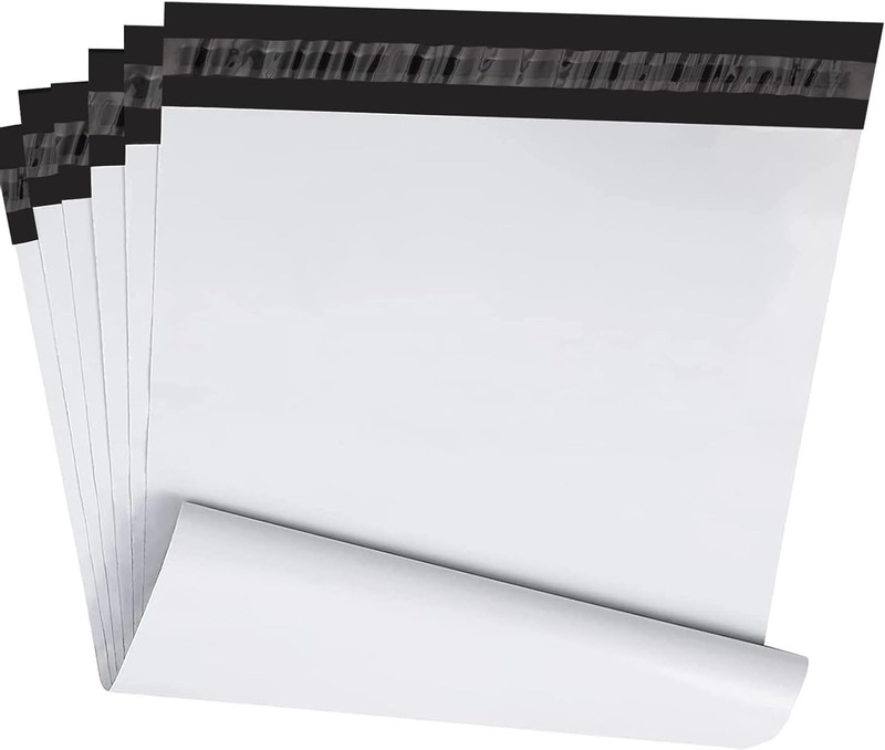 100 PCS Poly Mailers 10×13 Inch Strong Adhesive Shipping Bags White Envelopes