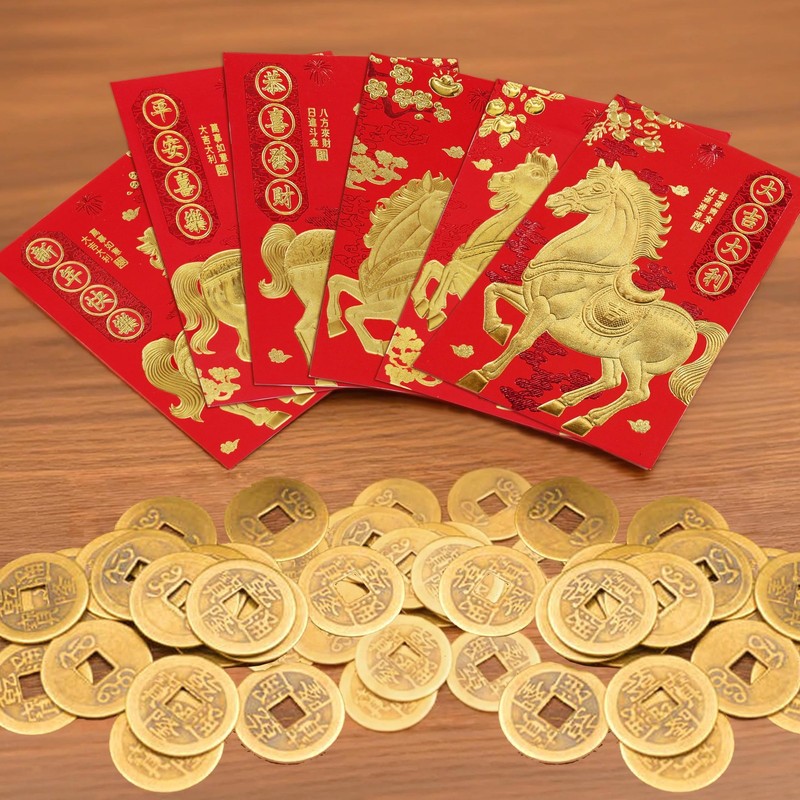 36 Pcs Chinese Red Envelopes Lucky Money Envelopes 2026 Chinese New Year Hors... gallery