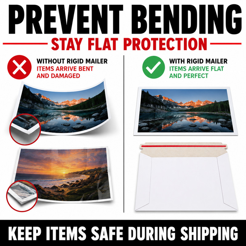 5x5 Rigid Photo Mailers Self Seal Stay Flat Cardboard Envelopes 450 GSM gallery