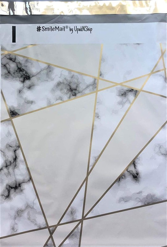10×13 – Marble Stone Geometric Designer Printed Poly Mailers Shipping Envelop…