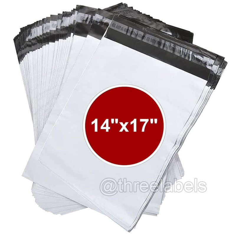 Poly Mailers 14″ x 17″ Self-Sealing Shipping Envelopes Big Plastic Bags 2.5 Mil