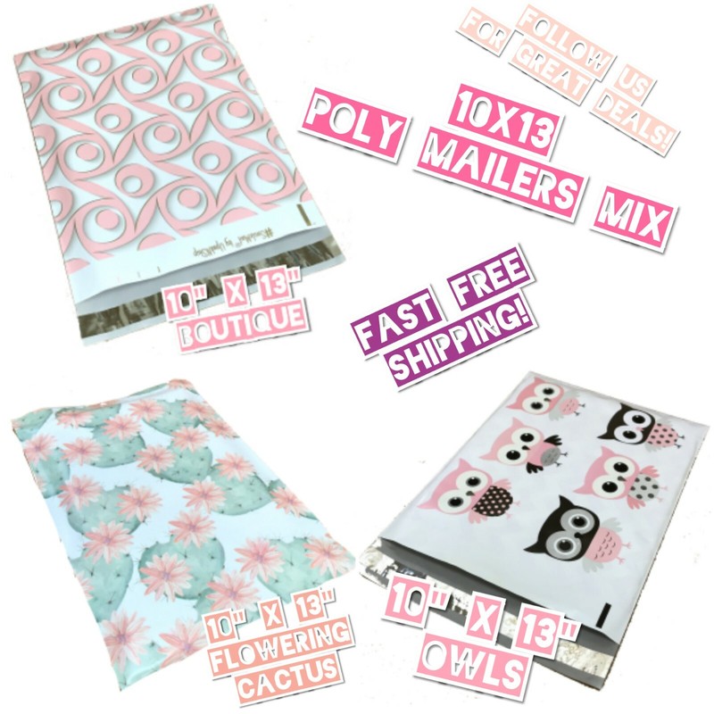 75 Poly Mailer 10×13 Variety Pack (25 ea)