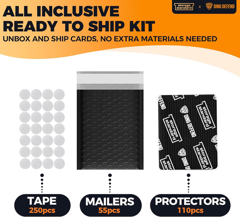 Ding Defend Card Shipping Protector Envelope Bubble Mailer Kit with 110 Card Shi gallery