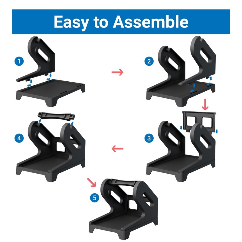 Jiose 4x6 Label Holder - Thermal for Rolls and Fan-Fold Black gallery