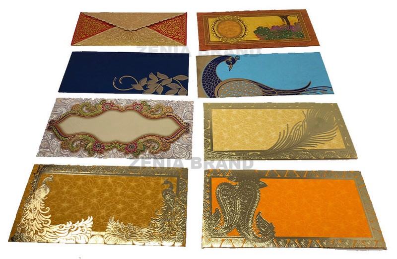 Zenia Greeting Invitation Gift Envelope Pack of 10 Assorted Shagun Eid Christmas gallery