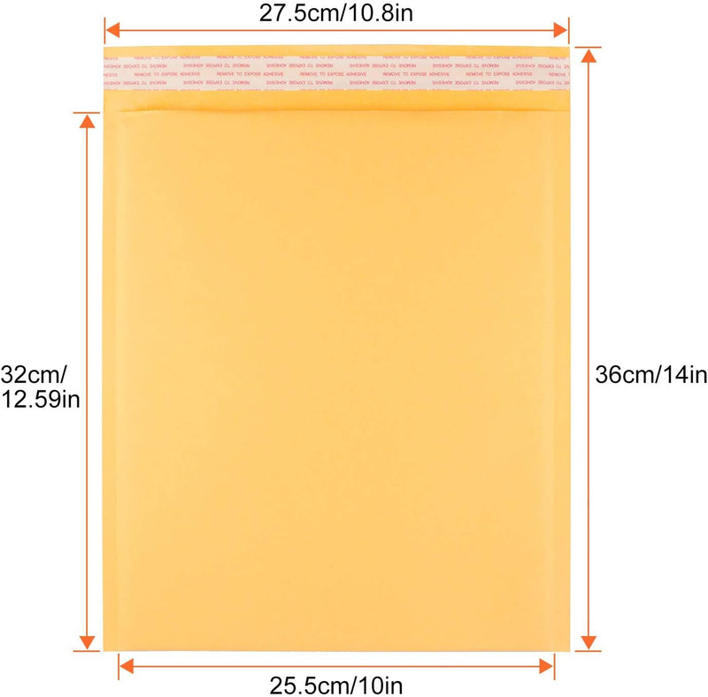 10X12.5 Inch Bubble Mailers, 25 Pack Large Padded Envelopes, Self-Sealing Bulk B gallery