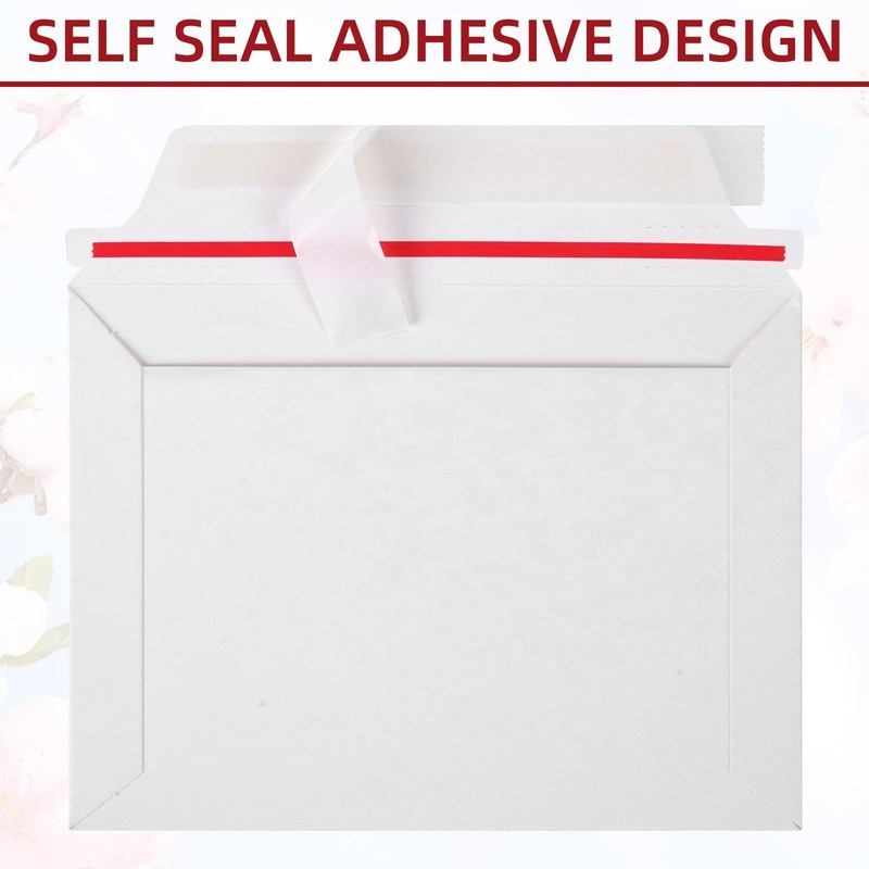 50 PCS 7x5.2 Inch Thickened White Self Seal Rigid Mailers Stay Flat Envelopes gallery