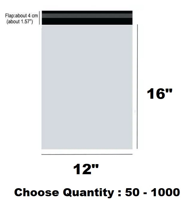 Poly Mailers 12"x16" Mailing Envelopes Self Seal Adhesive Waterproof&Tear Proof