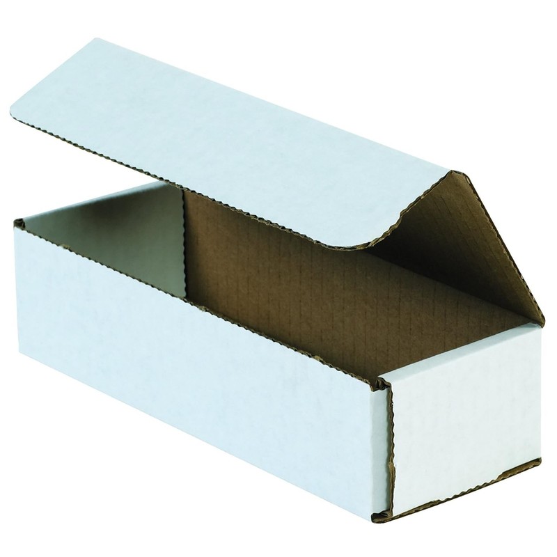 50 Pack Lightweight 12" x 4" x 2" White Corrugated Mailers - Secure Shipping gallery