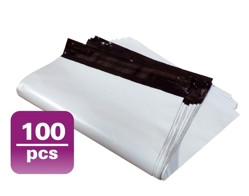 100 6X9 M1 WHITE POLY MAILERS SHIPPING ENVELOPES PLASTIC BAGS 100#M1