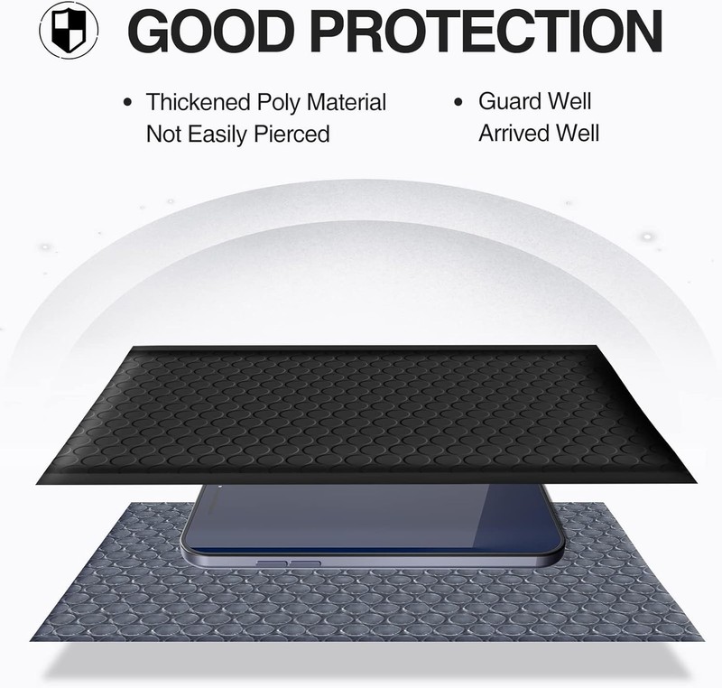 UCGOU Bubble Mailers 4x8 Inch Black 50 Pack Usable Size 4x7 Padded Envelopes Sma gallery