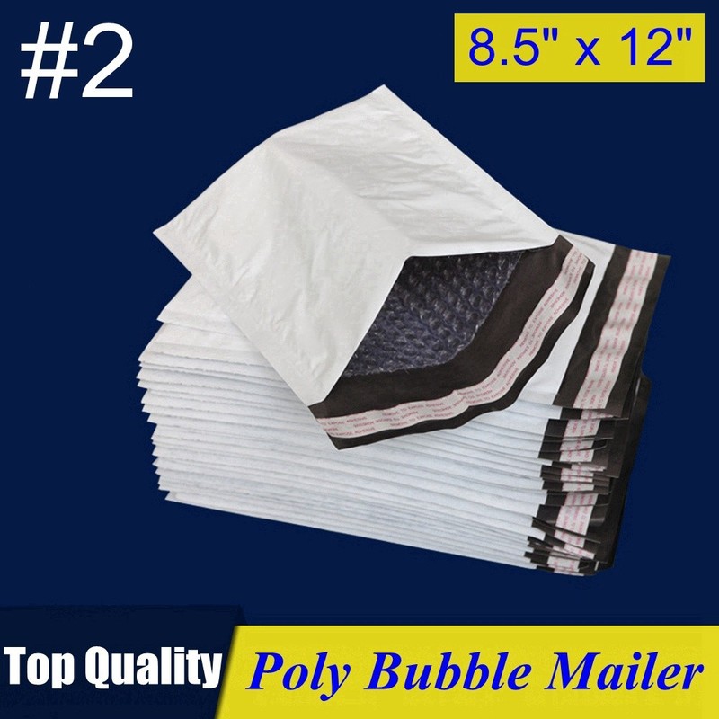 #2 8.5×12 Poly Bubble Mailer Padded Envelope Shipping Bag 8.5″x12″ 25,50,100 Pcs