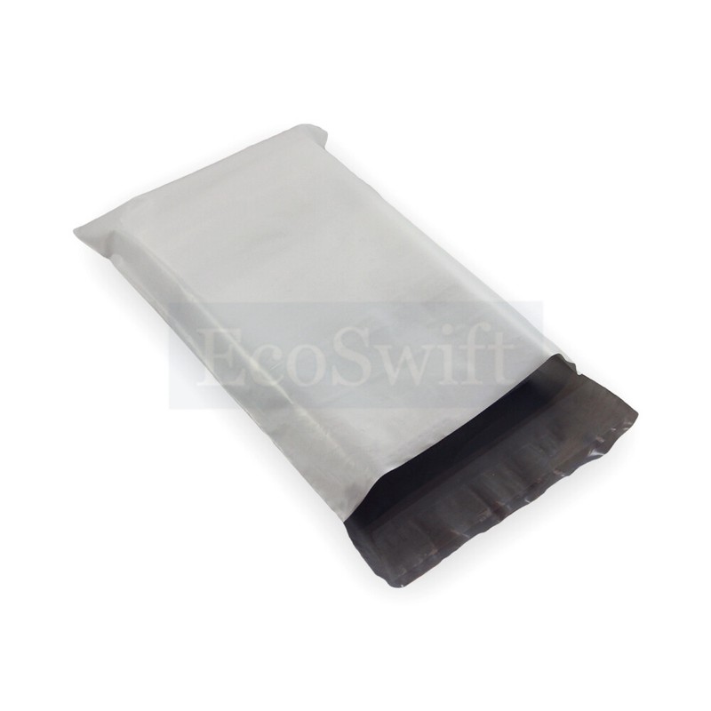 5 6 x 8 EcoSwift White Poly Mailers Shipping Envelopes Self Seal Bags 1.7 MIL gallery