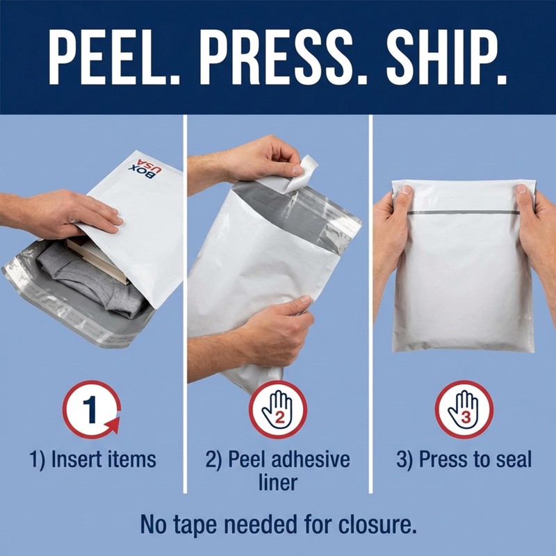 Shipping Bags 14½" x 19" (100-Pack) White - Large Heavy Duty Self-Adhesive En... gallery