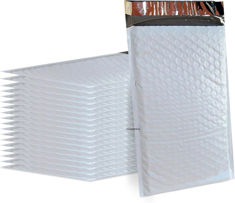#000 Poly Bubble Mailers 4X8 Inch, Padded Envelopes Bags with Self Seal, Cushion