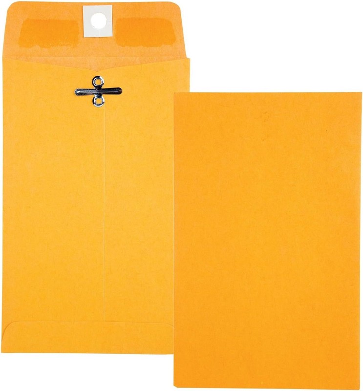 Quality Park 4 x 6-3/8 Clasp Envelopes, Clasp and Gummed Closures for Storing or