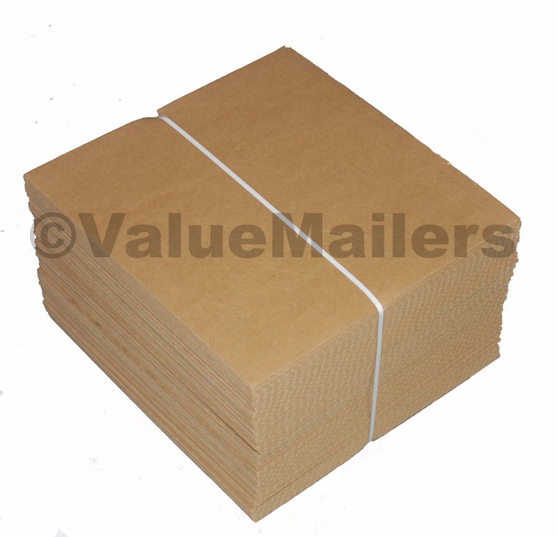 50 - 7.5" x 7.5" Corrugated Filler insert Pads 45 RPM For 7" Record Mailers gallery