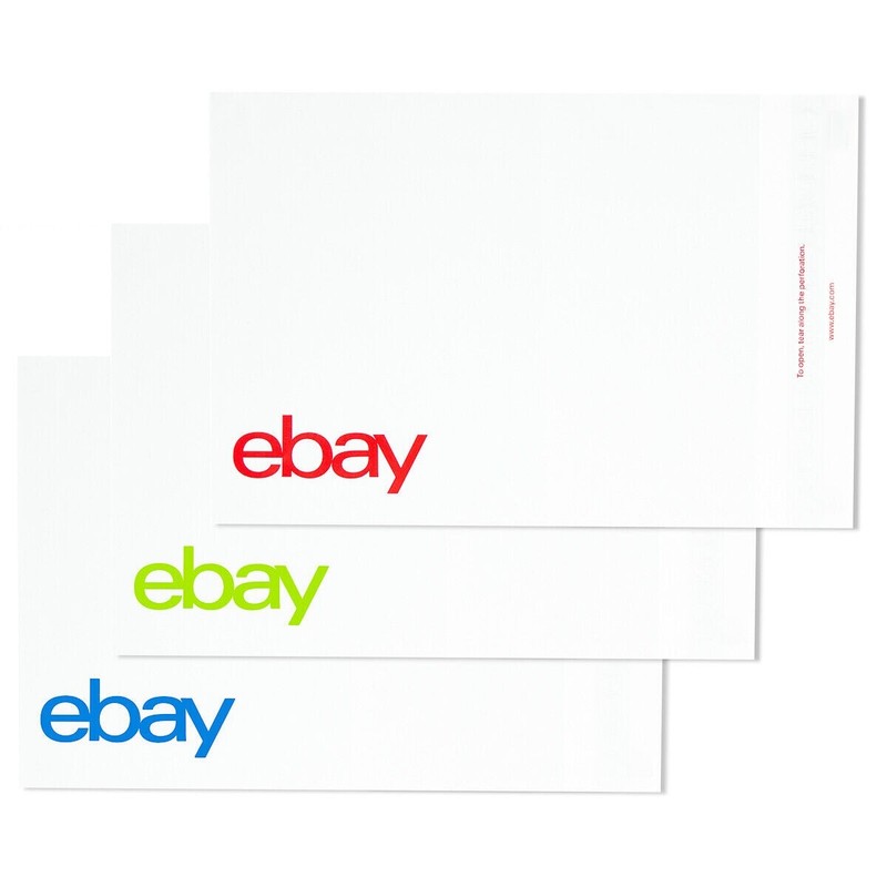 100 polymailers 6.25" x 8.5" (No padding) – Color Logo Brand New in box
