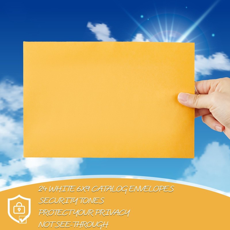 500 Counts 6 x 9 Inch Brown Envelopes Self Adhesive One Size, gallery