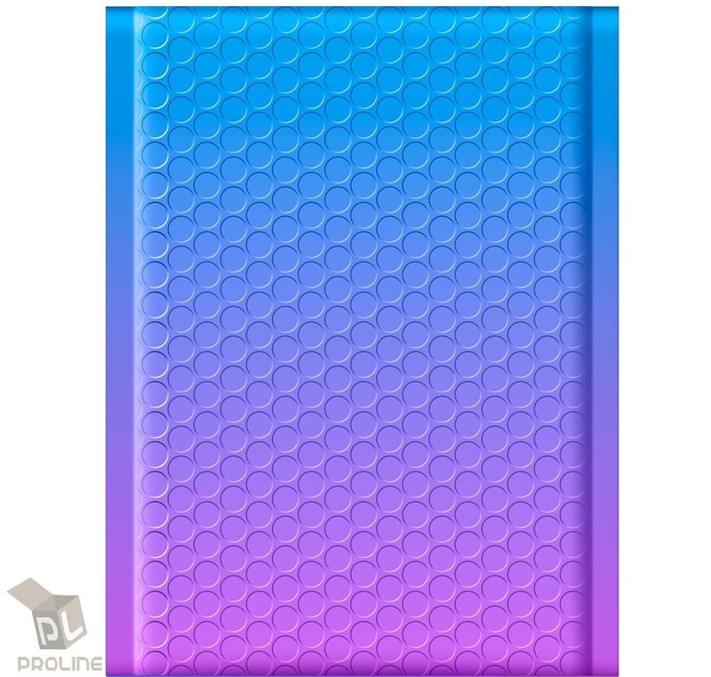 25 #0 Extrawide 6×10 Blue Purple Poly Bubble Envelopes Padded Shipping Mailers