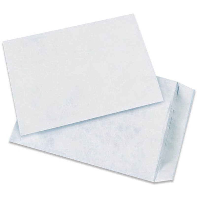 Box Partners Tyvek Aviditi Flat Self-Seal Envelopes 7 1/2 X 10 1/2 White Top