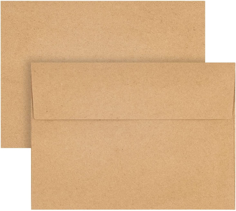 50 Pack Kraft Envelopes - 4 X 6 Inch Brown Kraft Paper Envelopes for Invitations gallery