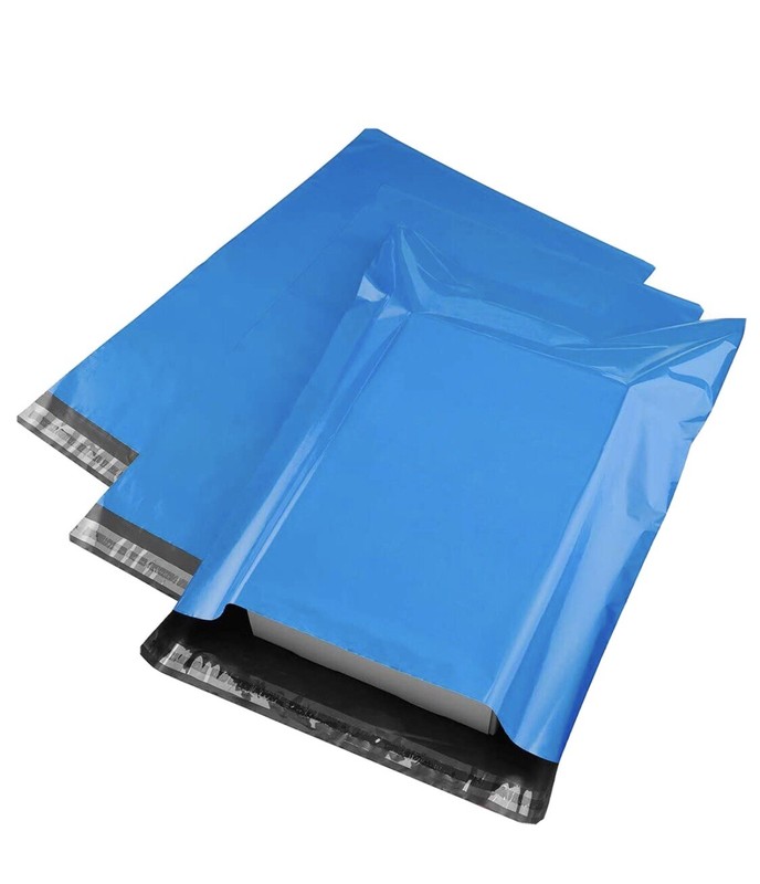 Metronic 100 Pcs 12 x 15.5 Blue Poly Mailer Envelopes Shipping Bags with Self Ad