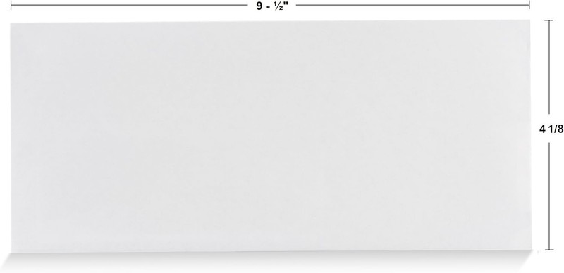 Security Self Seal Envelopes – 100 Qty |No Window, EnveGuard, 4⅛ x 9½", White... gallery
