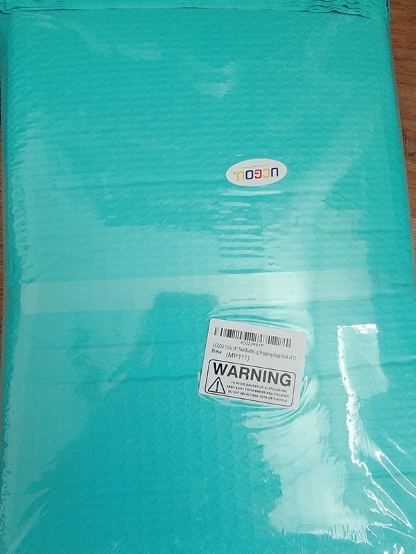 UCGOU Blue (Teal) Bubble Mailers Various Sizes (New)