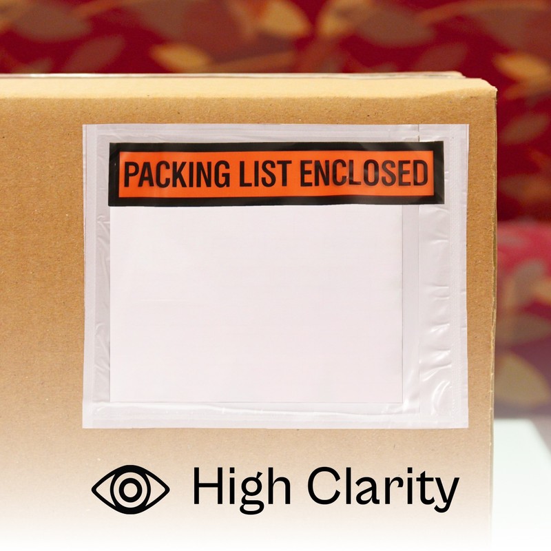 52000 5.5 x 10" Box Packing List Slips Envelopes Pouch Shipping Packaging Labels gallery