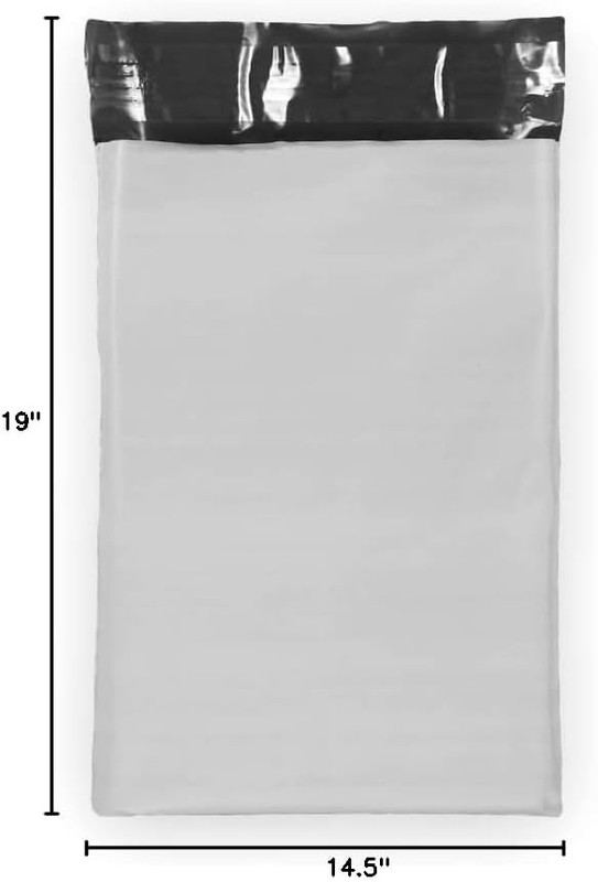 10 Pack Poly Mailers 14.5x19 Large White Shipping Bags Self Seal Envelopes #7 gallery