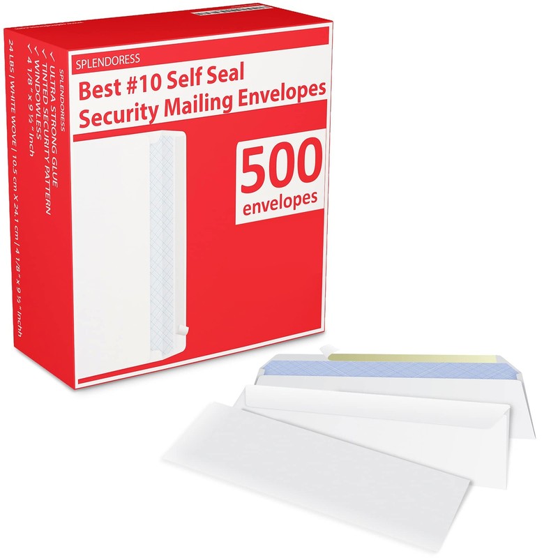 #10 Envelopes, 500 Business Mailing Security Peel and Sealing Envelope gallery