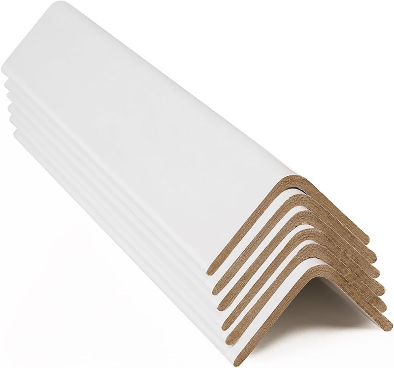 50 Pack Light Duty Cardboard Edge Protectors 2"x2"x48" for Shipping
