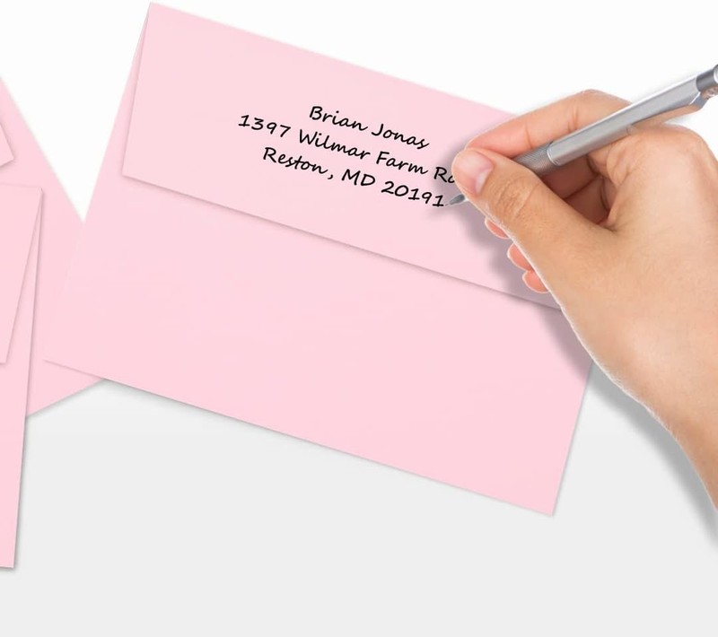 A7 Invitation Envelopes Peel & Press 5 1/4" x 7 1/4" Candy Pink 80lb. Text 50 gallery