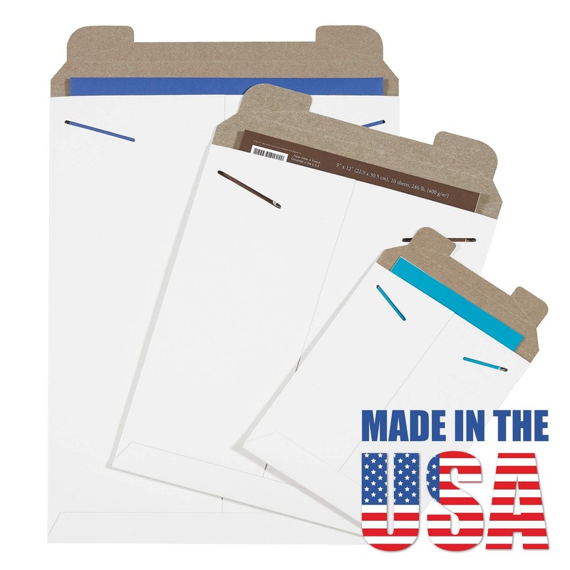 Aviditi 13 X 18 Stayflats Rigid Flat Mailers White For Keeping Documents Photos gallery