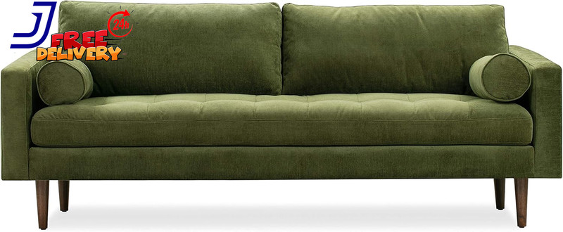 88.5" Sofa with Deep Seating Tailored Upholstered Finish Comfortable and Refined