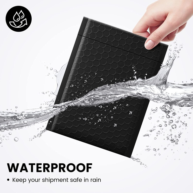 Bubble Mailers 6X10" 100 Pack Black Padded Envelopes Usable Size 6X9" Thick Mail gallery