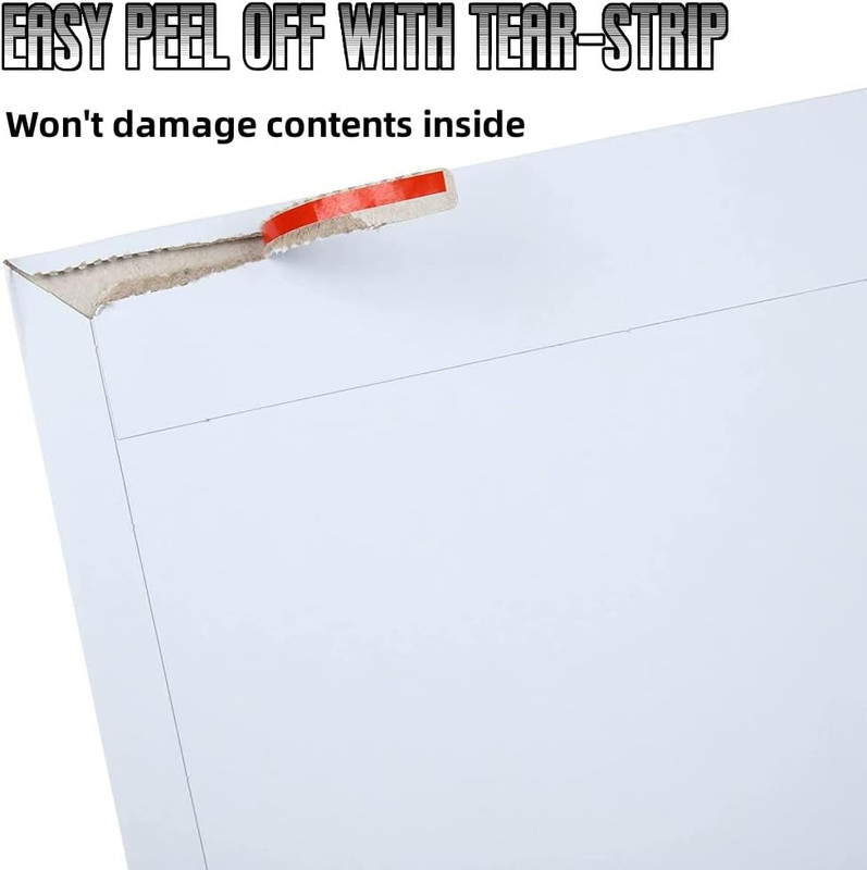 100PCS Stay Flat Mailers, 6x10 Inch Rigid Mailers Cardboard Envelopes, Self-Seal gallery