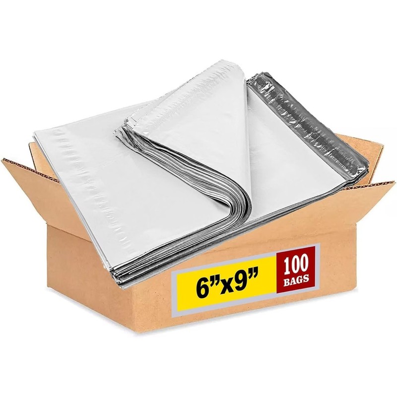 100/pk Self Seal 6×9″, Poly Mailers Bags Plastic Envelopes Waterproof Shipping