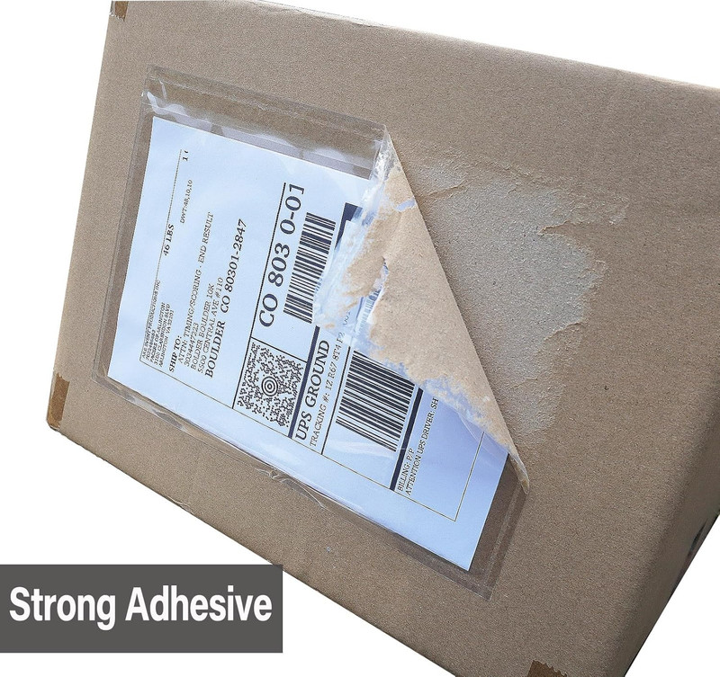 Clear 9.5'' X 6.7'' Adhesive Shipping Label Pouches/Sleeves, Plastic Packing Sli gallery