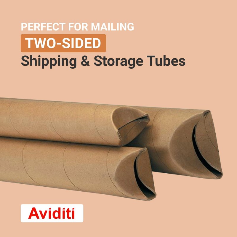 Box Usa Aviditi Cardboard Tubes Foldable Ends 24L X 2W X 2H Pack Of 50 Poster gallery