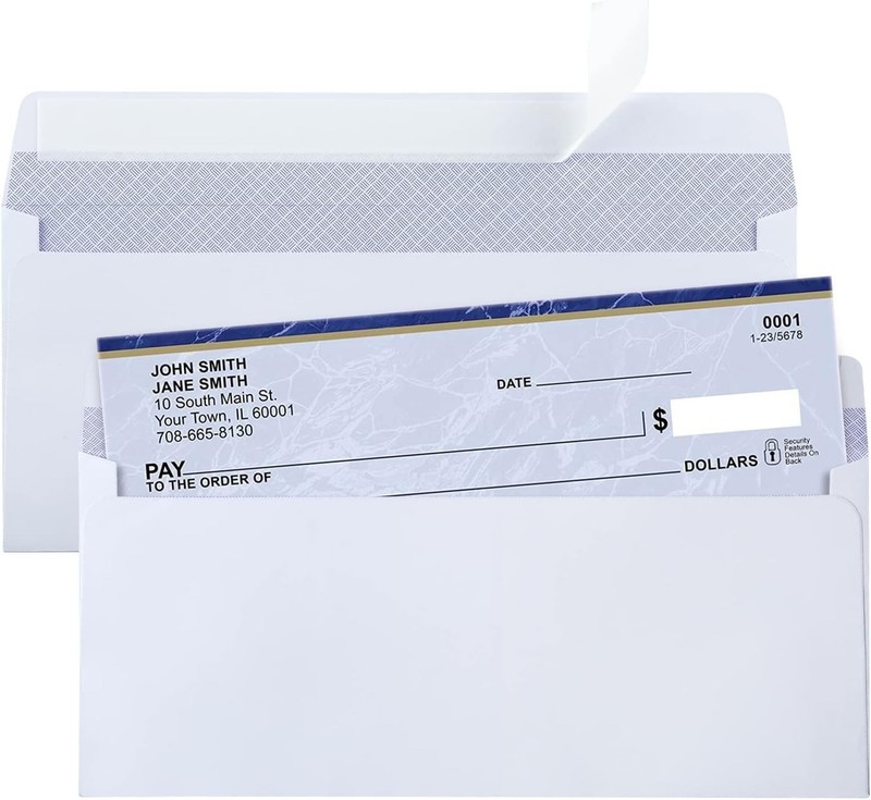 50 pack Security Envelopes #10,Envelopes Self Seal,Envelopes Letter Size,Mailing