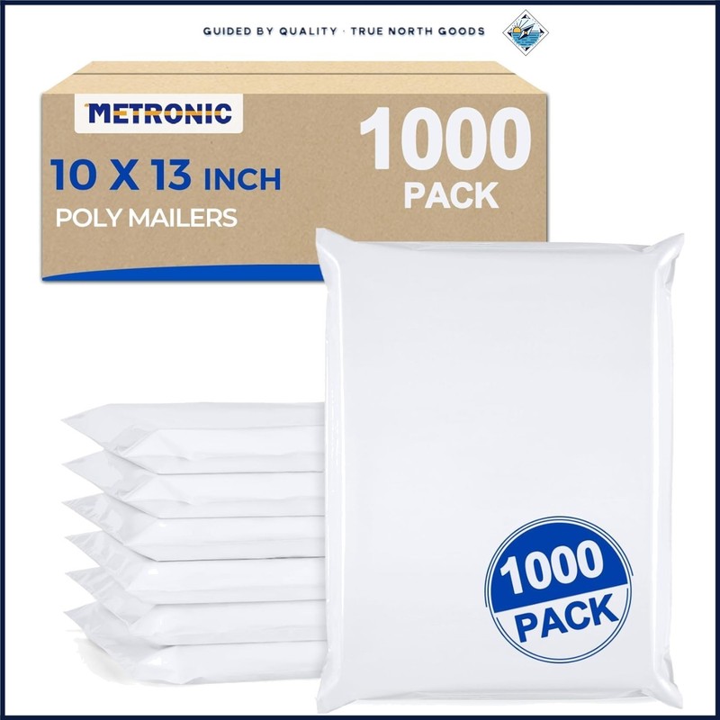 Confidential Shipping Bags 10×13, 1000 Pack Waterproof Self-Sealing Envelopes