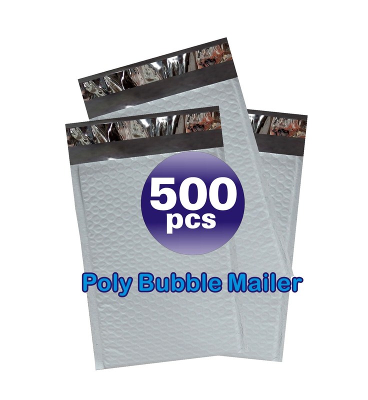 Fantasybuy 500 #000 Poly Bubble Padded Envelopes Mailers 4 X 7 500PM000