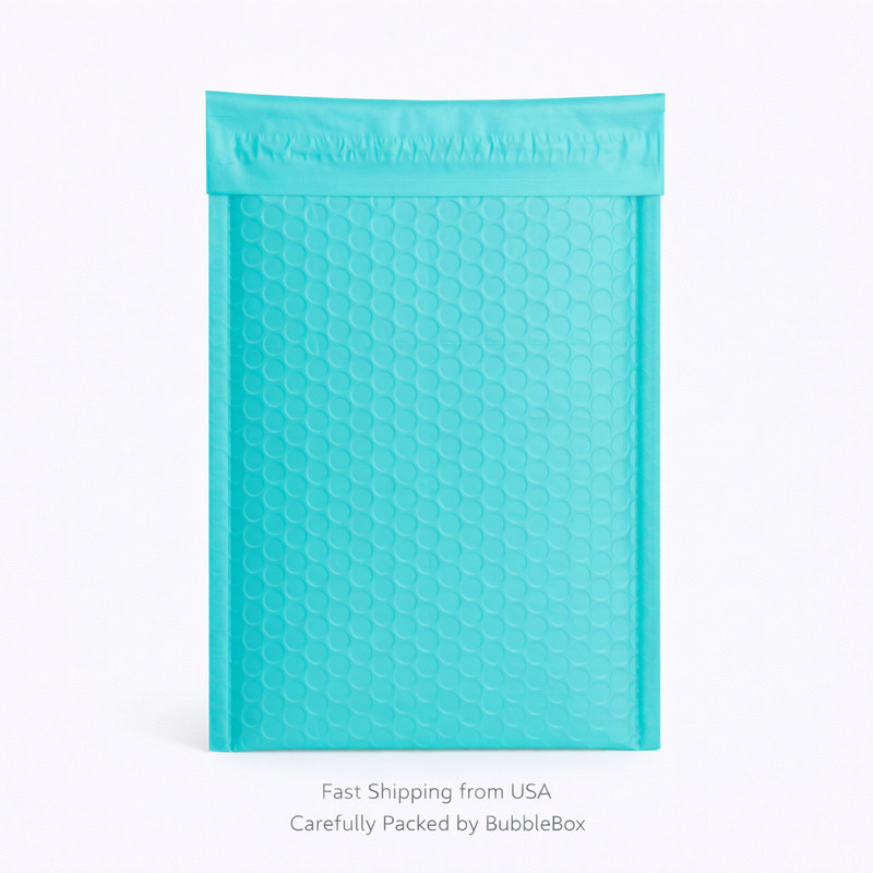 Teal Poly Bubble Mailers Self Seal Padded Shipping Envelopes Bulk 10-500 gallery