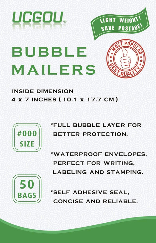 Bubble Mailers 4X8 Inch Colorful Butterfly 50 Pack Poly Padded Envelopes Small B gallery