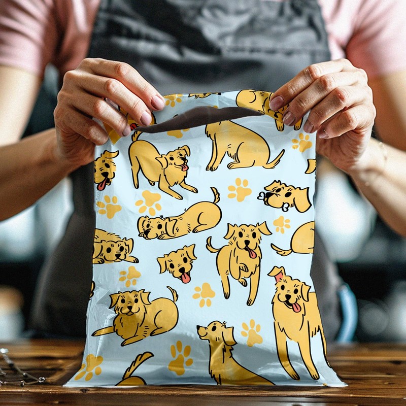 100 PCS Dogs Designer Poly Mailers Shipping Envelopes Printed 10x13 Inch gallery