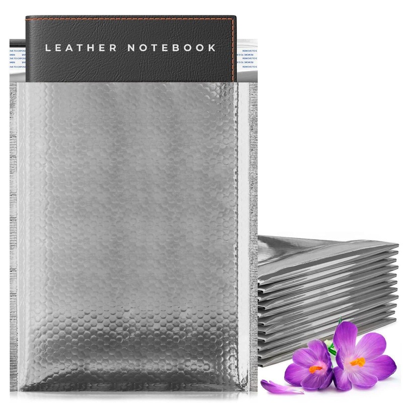 Silver METALLIC Poly Bubble Mailers 6.5×9 / 250 Mailing Padded Envelopes